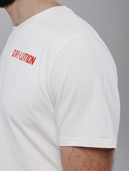 Футболка с коротким рукавом с надписью OVI-LUTION