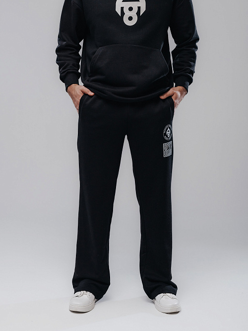 Брюки прямые черные