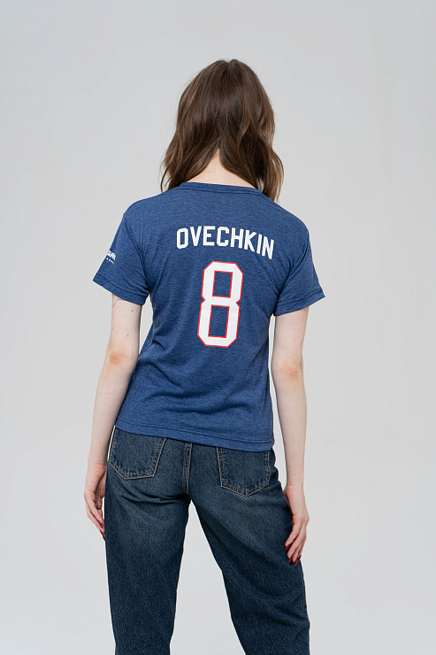 Футболка молодежная синяя  в интернет-магазине бренда Александра Овечкина WWW.OVIGR8.COM