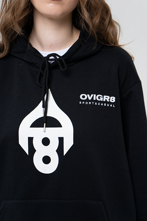 Толстовка с капюшоном черная 