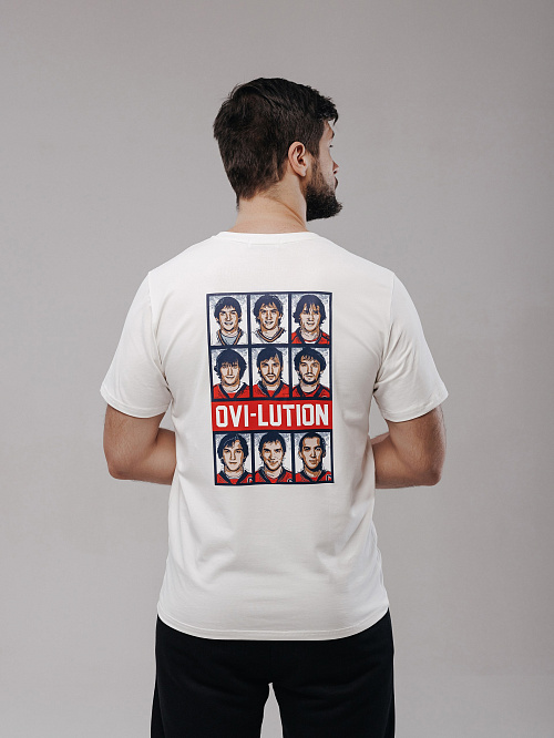 Футболка с коротким рукавом с надписью OVI-LUTION