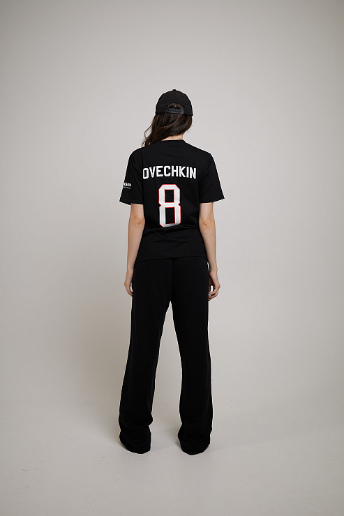 Футболка с коротким рукавом черная женская  