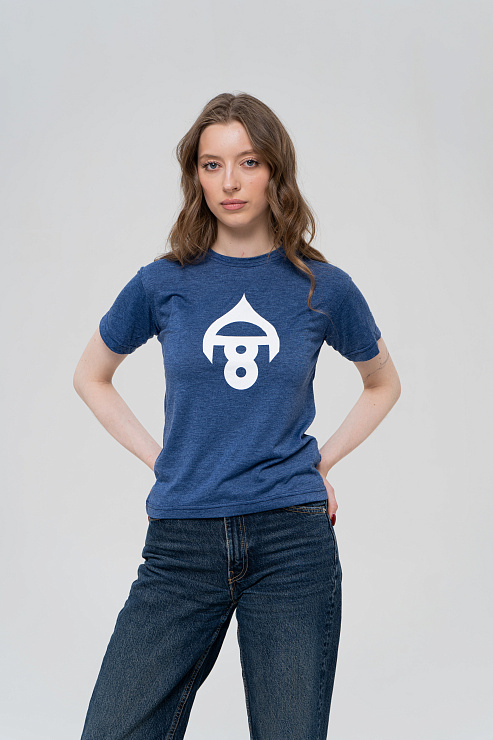 Футболка молодежная синяя  в интернет-магазине бренда Александра Овечкина WWW.OVIGR8.COM