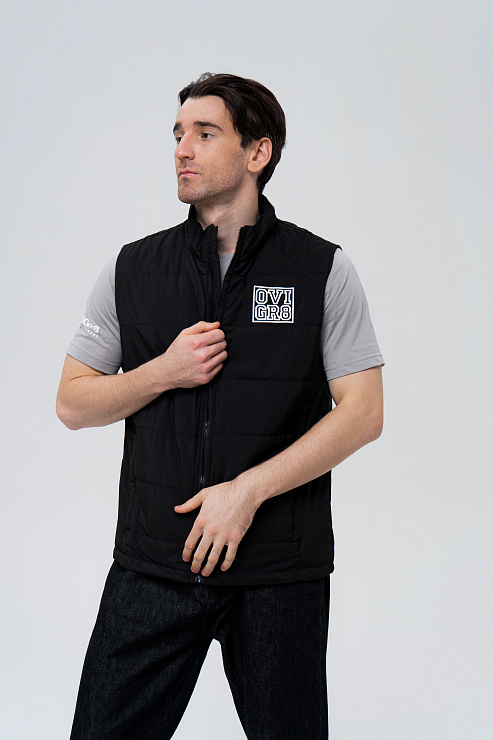 Жилет Regular fill черный  в интернет-магазине бренда Александра Овечкина WWW.OVIGR8.COM