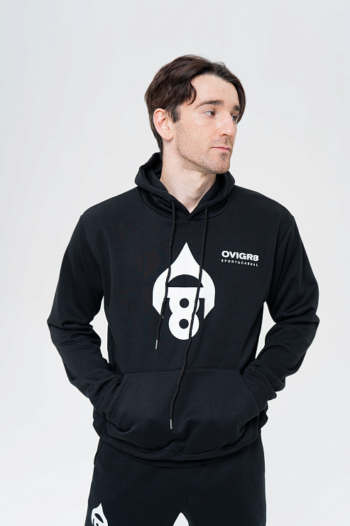 Толстовка с капюшоном черная  