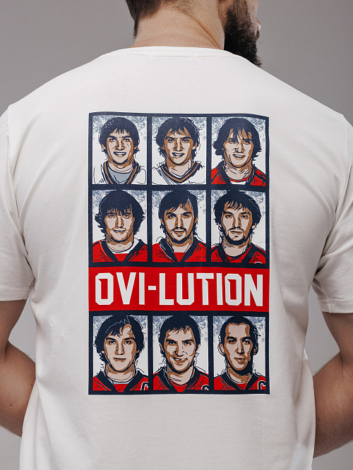 Футболка с коротким рукавом с надписью OVI-LUTION