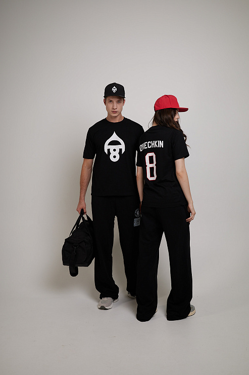 Футболка с коротким рукавом черная женская  