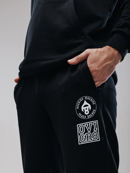 Брюки прямые черные