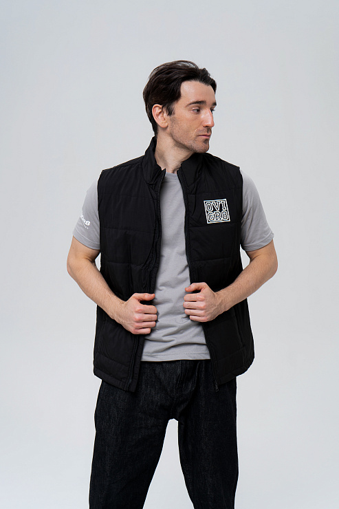 Жилет Regular fill черный  в интернет-магазине бренда Александра Овечкина WWW.OVIGR8.COM