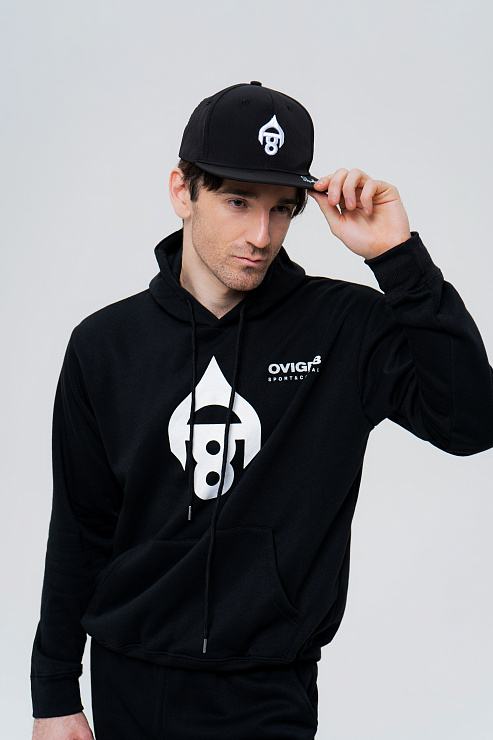 Толстовка с капюшоном черная  