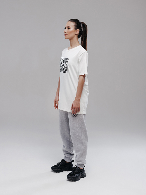 Футболка с коротким рукавом молочного цвета OviGR8  